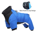 Winter Dog Coat for Small to Medium Breeds - Stylish Outdoor Pet Jacket to Keep Your Pup Warm and Cozy  ourlum.com HOOK LOOP Blue S 