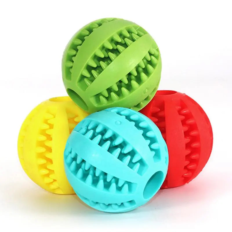 Soft Pet Dog Chew Toy: Interactive Elasticity Ball for Tooth Cleaning & Food Dispensing  ourlum.com   