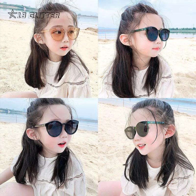 Stylish UV400 Kids Sunglasses for Boys and Girls - Trendy Square Goggles for Outdoor Fun and Parties