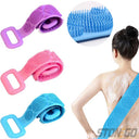 Silicone Bath Towel Massage Bath Brush Long Strip for Back