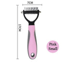 Professional Pet Grooming Brush - Dual-Head Shedding Tool