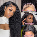 Luxury Brazilian Deep Wave Lace Front Wig 13x4 Human Hair