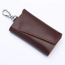 New Genuine Leather Keychain Men Key Holder Organizer Pouch