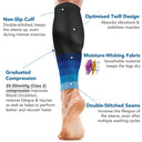 Performance-Boosting Footless Calf Compression Sleeves