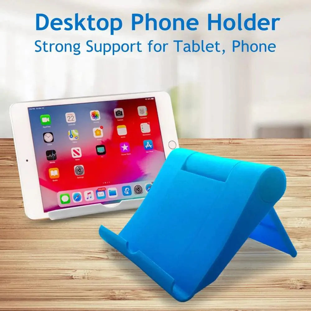 Feomoro Hands-Free Foldable Phone & Tablet Mount Stand: Adjustable & Portable  ourlum.com   