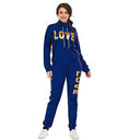 2 Piece Set Women Outfit LOVE Letter Print Tracksuit Plus Size