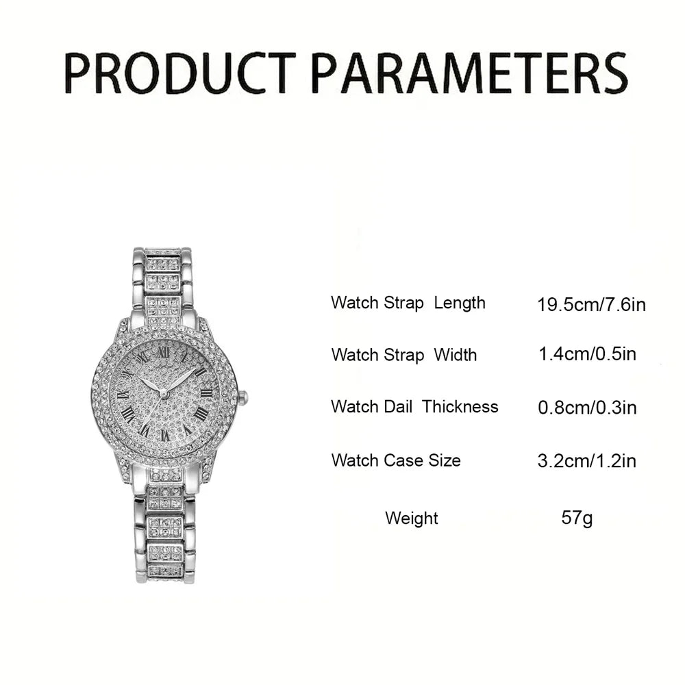Elegant Diamond Rhinestone Women's Luxury Wristwatch Fashion Watch Lady Clock for Girl Feminine Watch  OurLum.com   