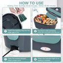 Electric Lunch Box Food Warmer: Convenient Portable Heater for Car & Home  ourlum.com   