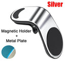 Magnetic Car Phone Holder: Universal Air Vent Mount for Smartphone GPS  ourlum.com Silver 1  