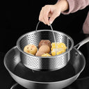 Stainless Steel Steamer Basket with Silicone Handle 44 cm