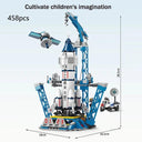 Space Shuttle Rocket Launch Center Building Blocks - Creative Aviation Toy  ourlum.com NO box(458pcs)  