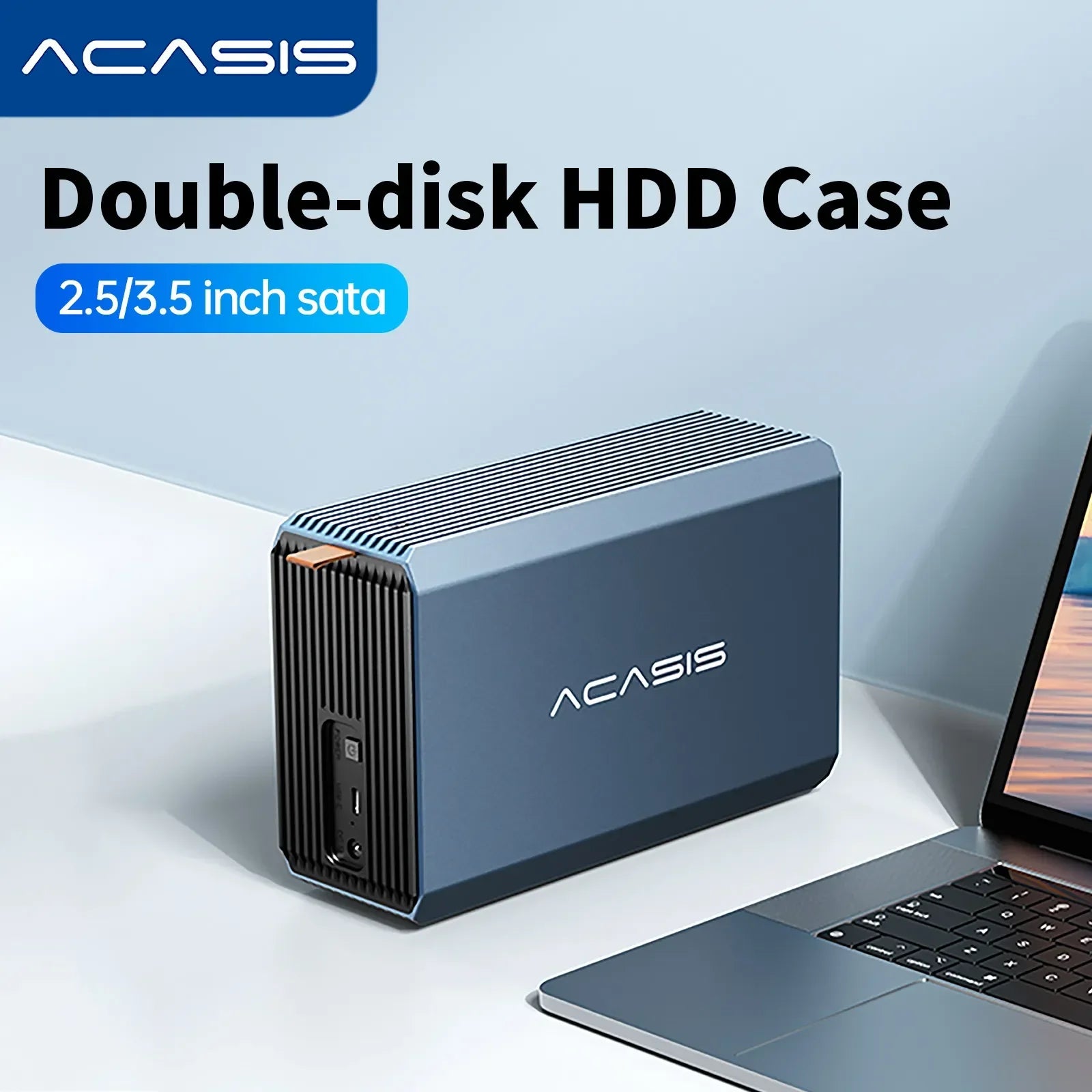 Acasis Dual Bay External HDD Enclosure: Ultimate High-Speed Storage Solution  ourlum.com   