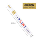 White Waterproof Automotive Tire Marker Pen - Precision Touch-Up Tool for Cars  ourlum.com Gold  