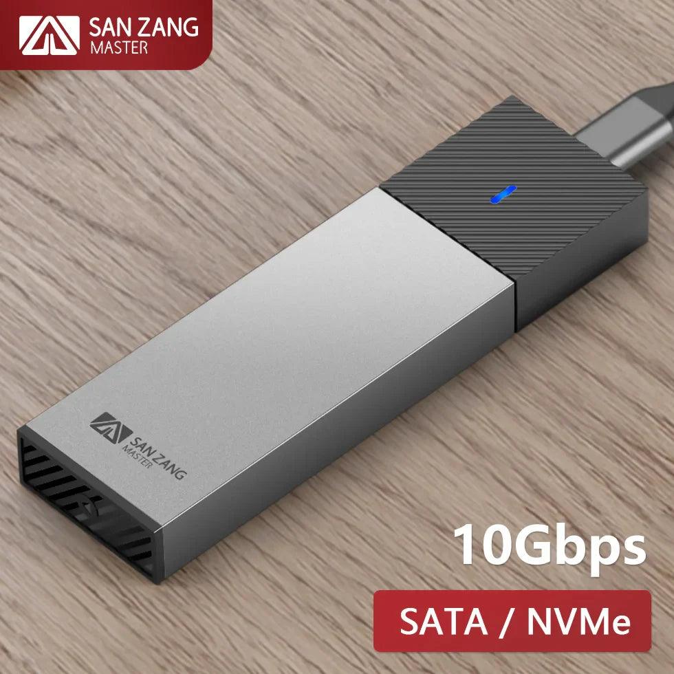 SANZANG M.2 NVMe SSD Enclosure: Fast External Storage Solution  ourlum.com   