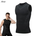 Men's Ice-Silk Compression Shaping Tank Top Ionic Slimming Vest