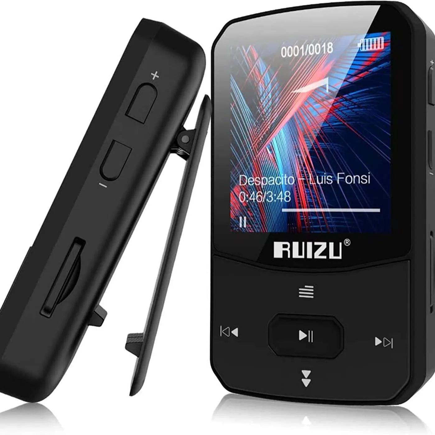 RUIZU X52 Bluetooth MP3 Player: Ultimate Music Companion with FM & Hi-Fi Sound  ourlum.com Black-Blutooth 8GB 