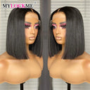 Short Brazilian Bob Lace Front Human Hair Wig - MYLOCKME