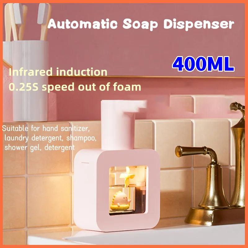 Automatic Cute Pet Soap Dispenser: USB Charging 400ml Hand Sanitizer  ourlum.com   