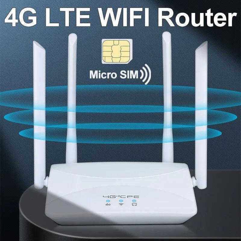 4G LTE WIFI Router: Enhanced Connectivity with Sim Card & Multiple Antennas  ourlum.com   