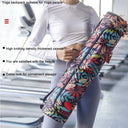 Yoga Bag Yoga Mat Bag Printed Men Women Sports Mat Bag Pilates Mat Backpack Fitness Dance Gym Mat Cover Sports Backpack