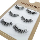 NEW 3Pairs Mink Lashes 3D Mink Eyelashes Invisible Band Natural Black Mink False Eyelash Full Strip cilios posticos Reusable  ourlum.com 3pairs6d13  