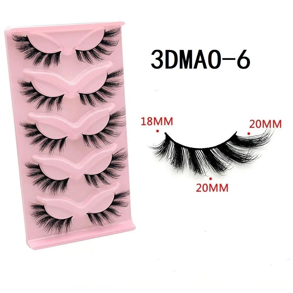 3D Cat Eye Wispy Manga Eyelash Extension Set - Natural Look & Easy Application