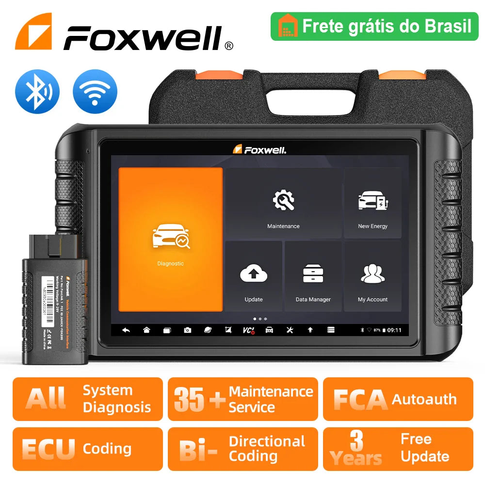 FOXWELL NT1009 OBD2 Car Scanner ECU Coding Bi-Directional Control Guided Functions OE All System OBD2 Automotive Diagnosis Tools