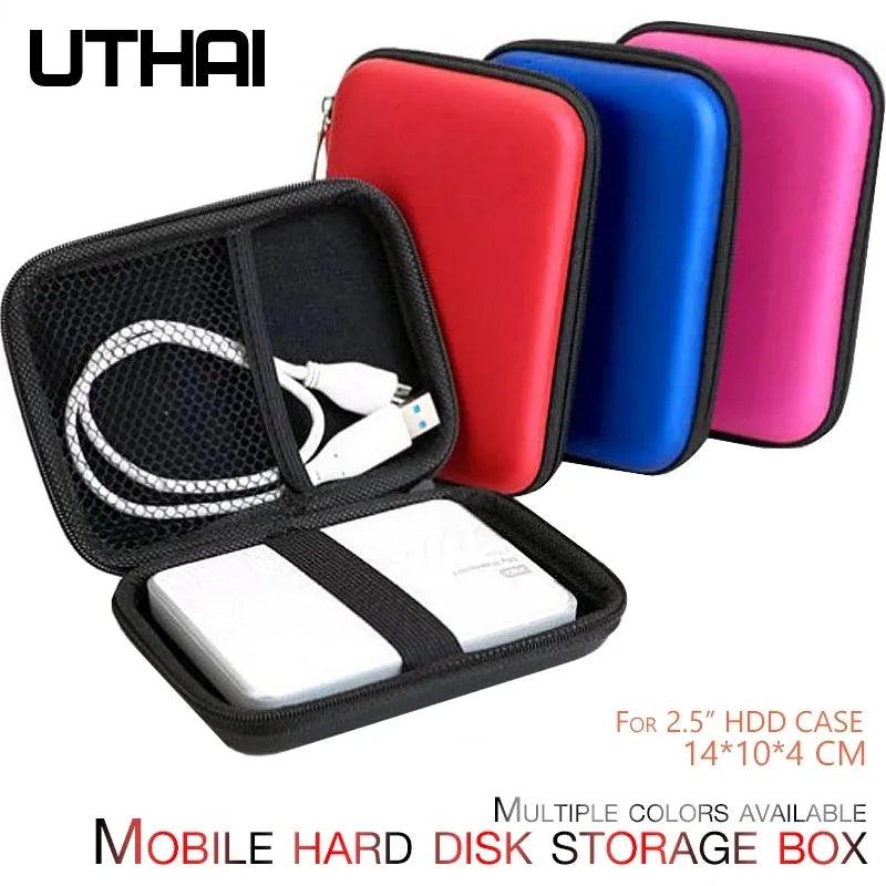 UTHAI HDD Bag: Shockproof, Compact, Extra Storage, Universal Fit  ourlum.com   