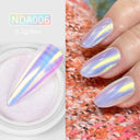 Aurora Chrome Nail Art Kit: Radiant Glitter & Mirror Pigment