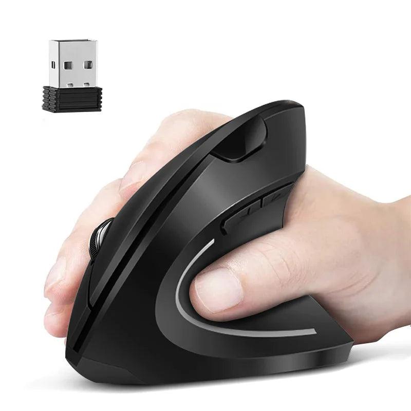 Ergonomic Wireless Vertical Mouse: Wrist Pain Relief & Enhanced Performance  ourlum.com   