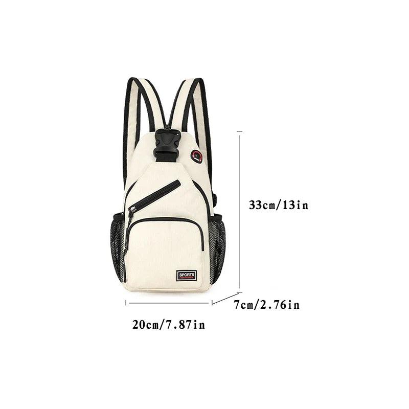 Breast Bag Women's New Waterproof Large Capacity Backpack Multi-functional Casual Oxford Cloth Crossbody Bag  ourlum.com   