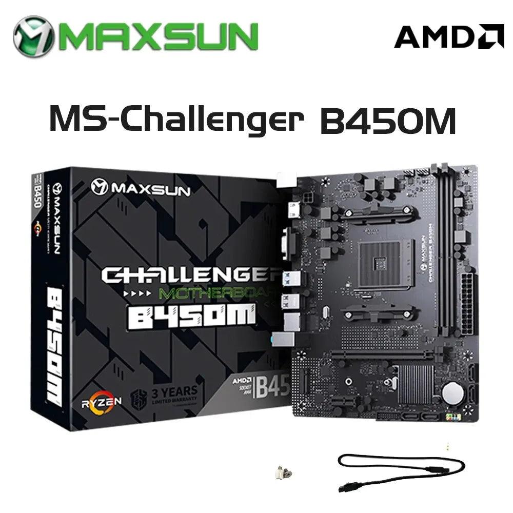 MAXSUN B450M: Ryzen 5600G Gaming Boost & Dual-channel DDR4  ourlum.com Motherboard (Single Motherboard option)  