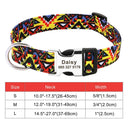 Large Dog Collar: Personalized Cute Print Nylon Pet Collar for Small, Medium, Large Dogs  ourlum.com 030 yellow S 