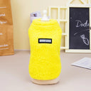 Cozy Fleece Winter Pet Vest for Small Dogs and Cats  ourlum.com 344 Yellow S 