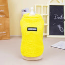 Winter Warm Fleece Pet Vest for Small-Medium Dogs Cats Cozy Stylish Comfort  ourlum.com 344 Yellow S 