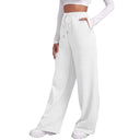 Women’s Drawstring Sweatpants Wide Straight Leg Casual Pants