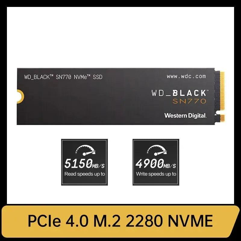 Western Digital SN770 SSD 2TB NVMe Gen4 Drive: High-Speed Storage & Enhanced Performance  ourlum.com 500GB  