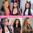 Glueless 13x4 Transparent Lace Front Human Hair Wig Straight