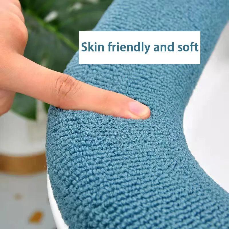 Winter Warmth Toilet Seat Cover Set - Soft & Antibacterial Bidet Cover Kit  ourlum.com   