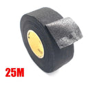 25M Adhesive Cloth Tape for Car Auto Cable Looms - Black  ourlum.com   