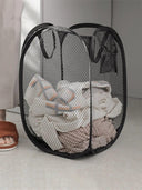 Mesh Laundry Basket Organizer for Clothes Storage and Travel