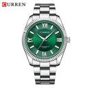 CURREN Men's Elegant Stainless Steel Business Watch Luxury Timepiece