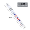 White Waterproof Automotive Tire Marker Pen - Precision Touch-Up Tool for Cars  ourlum.com Silver  