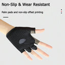 Gym Gloves Fitness Training Fingerless Men Women Sports Gear