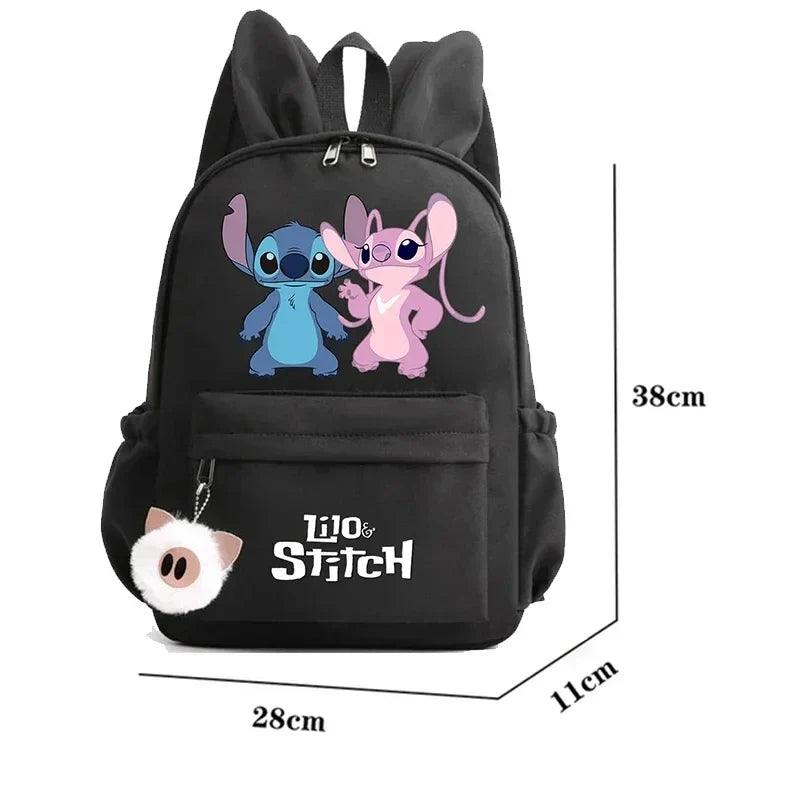 Disney Lilo & Stitch Unisex Backpack - Cute Rucksack for Kids, Teens & Travel with Rabbit Ears, Perfect for School and Adventures