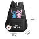 Disney Lilo & Stitch Unisex Backpack with Rabbit Ears Cute