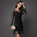 Spring Lace Slim-Fit Shirt for Modern Women's Style