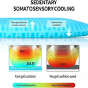 Cooling 3D Gel Memory Foam Cushion with Honeycomb Design