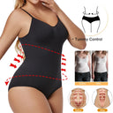 Seamless Backless Bodysuit Shapewear for Women with Open Crotch & Tummy Control