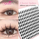 Yelix 160 clusters anime lashes Cosplay lash clusters wispy japanese makeup spikes eyelashes strands eyelash  ourlum.com   